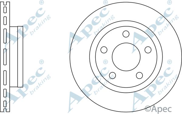 APEC BRAKING stabdžių diskas DSK2793